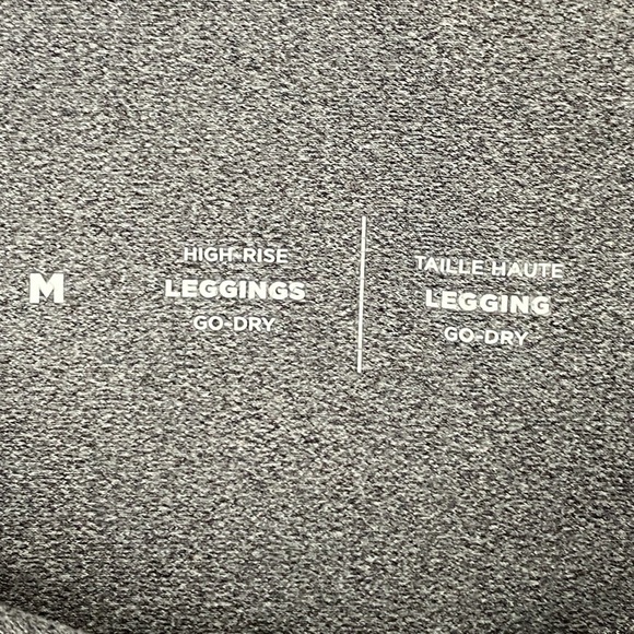 Old Navy High Rise Leggings with Go-Dry Sz Medium Gray Joggers - Picture 3 of 11